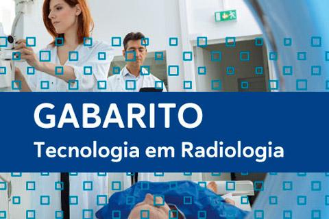 imagem de Gabarito da prova de vestibular para o Curso Superior Tecnologia em Radiologia