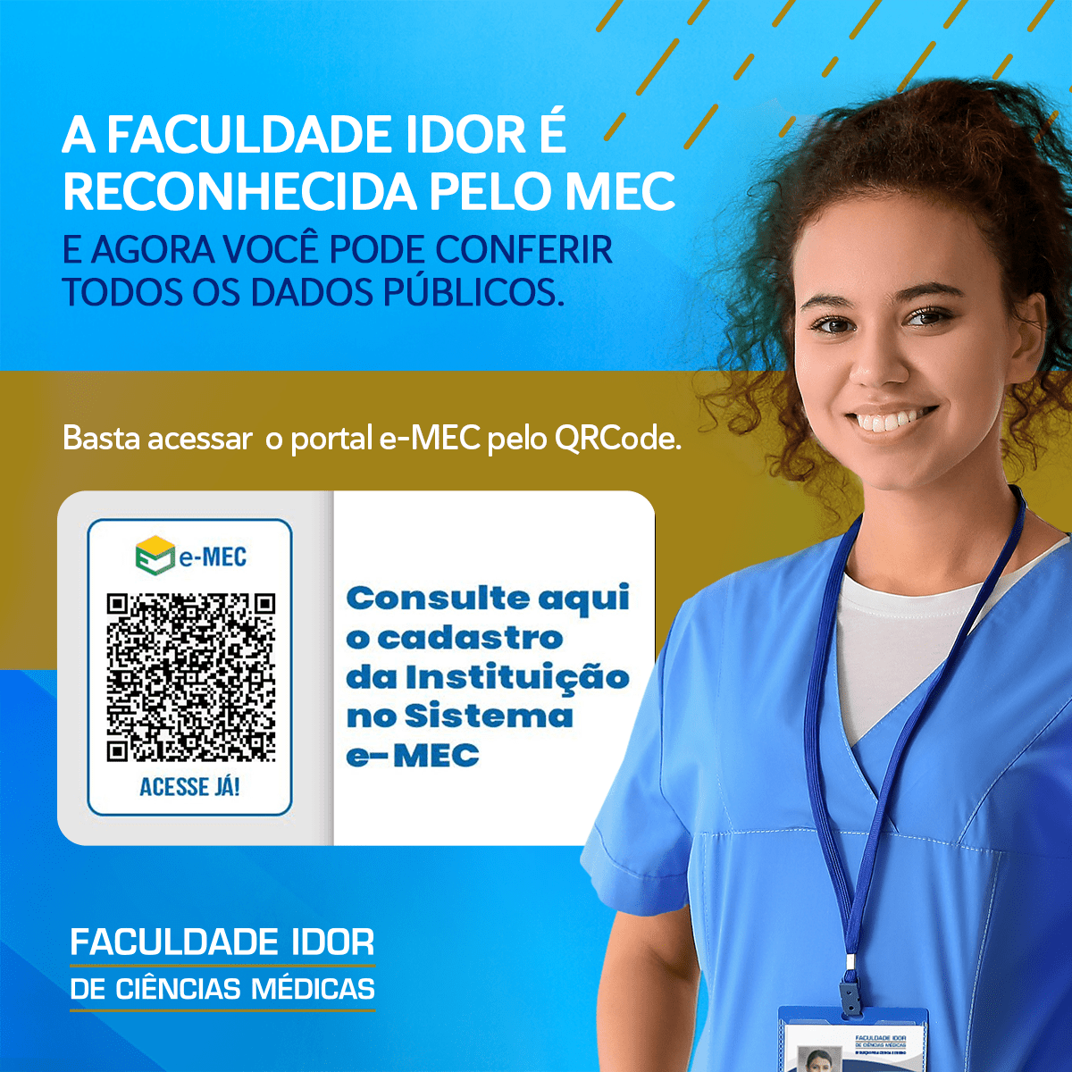 imagem de Faculdade IDOR possui reconhecimento pelo MEC