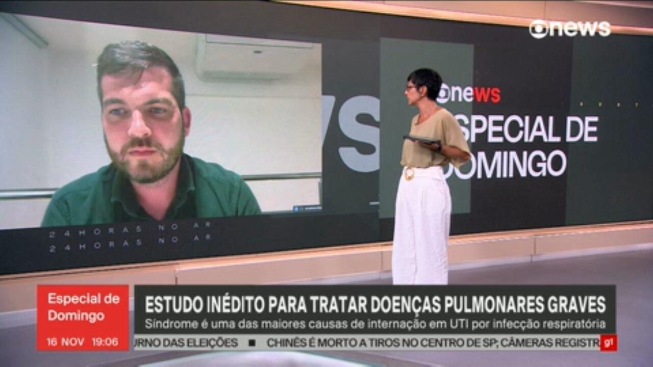 imagem de Globonews | Estudo inédito para tratar doenças pulmonares graves